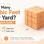 how many cubic feet per yard