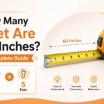 how many feet are 60 inches