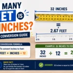 How Many Feet Is 32 Inches