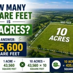 How Many Square Feet Is 10 Acres