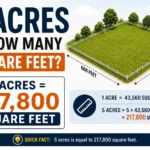 5 acres is how many square feet