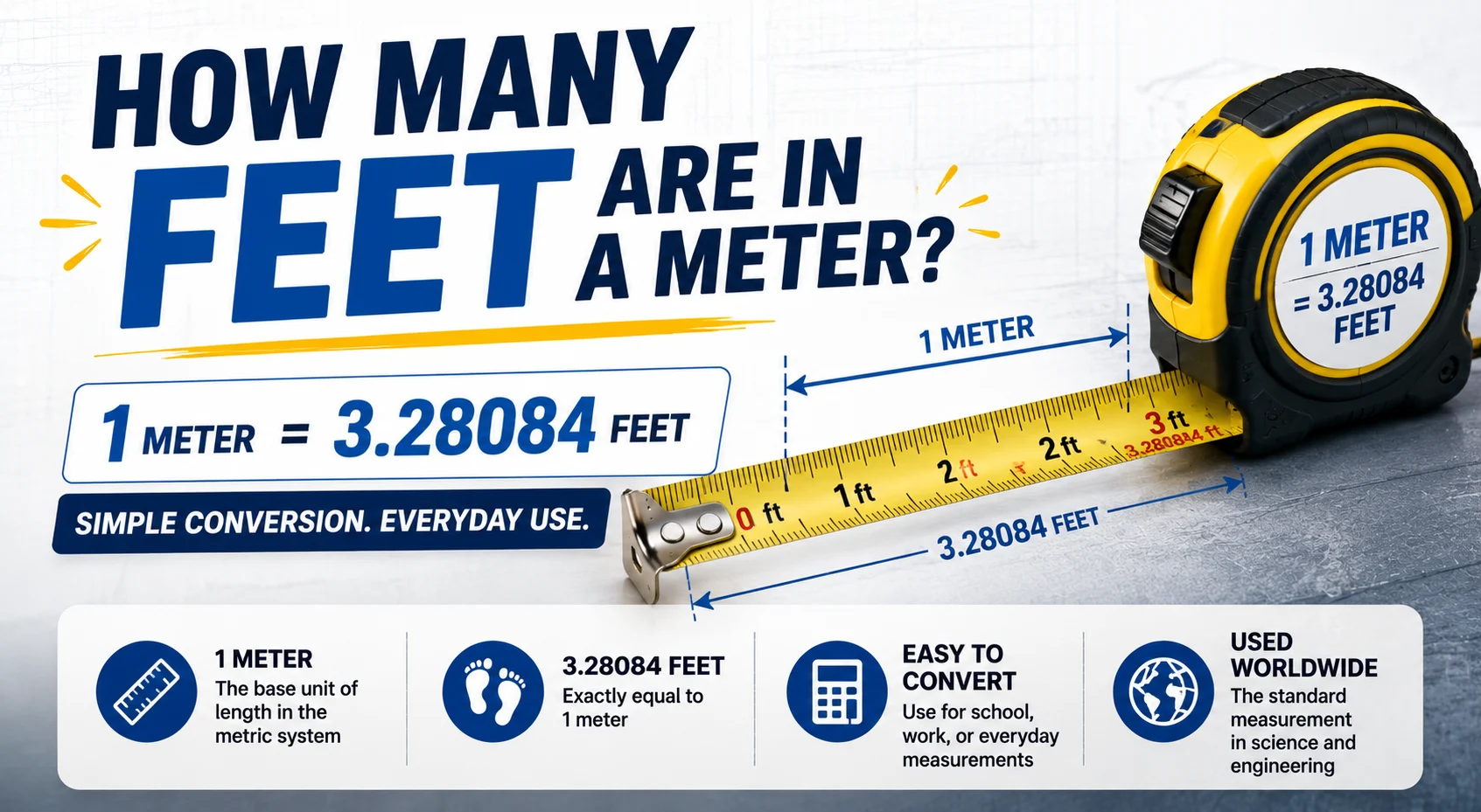 How Many Feet Are in a Meter