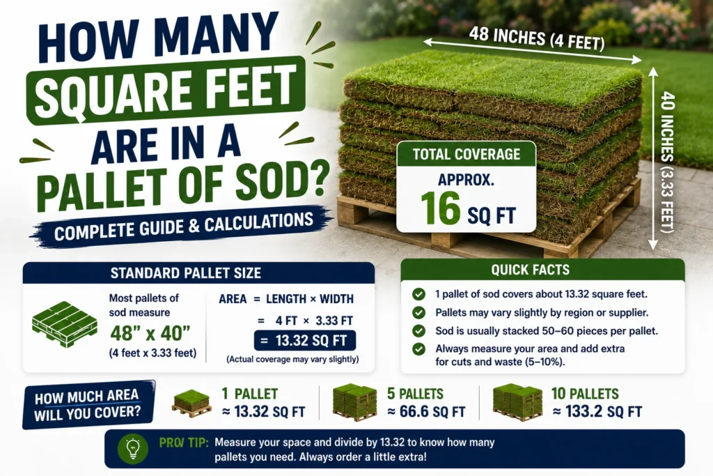 How Many Square Feet Are in a Pallet of Sod