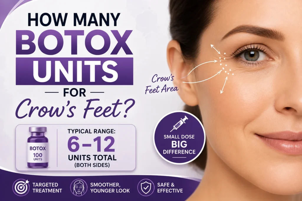 How Many Botox Units for Crow’s Feet