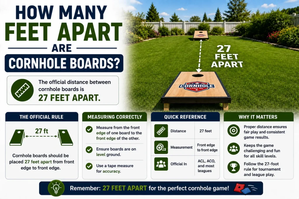 How Many Feet Apart Are Cornhole Boards