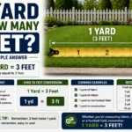 A Yard Is How Many Feet