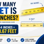 How Many Feet Is 44 Inches