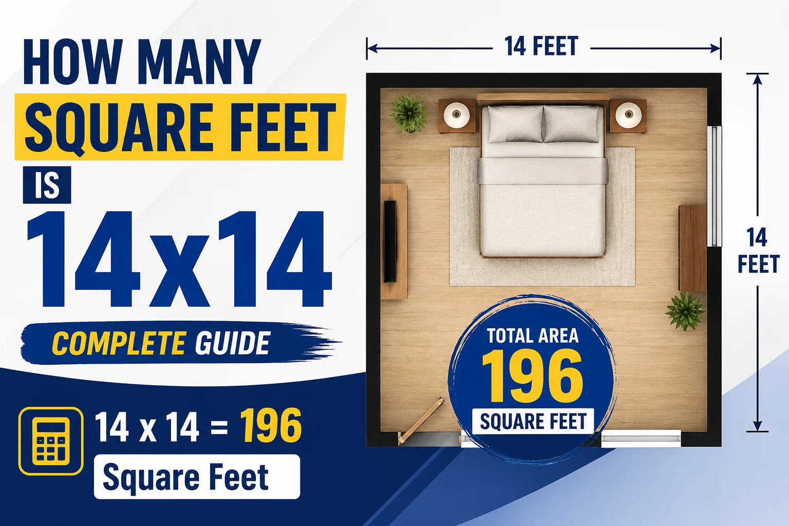 How Many Square Feet Is a 14×16 Room? How Many Square Feet Is a Roofing Square? How Many Square Feet Is 14x14
