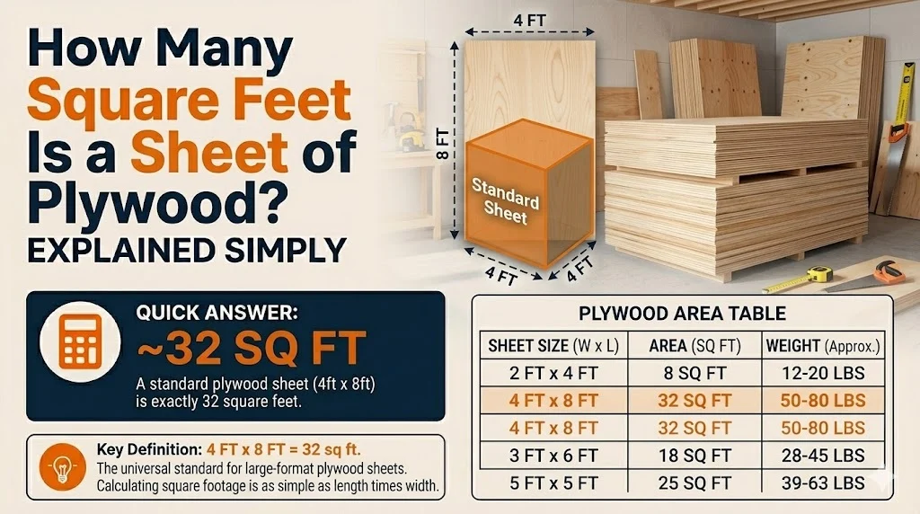 How Many Square Feet Is a Sheet of Plywood