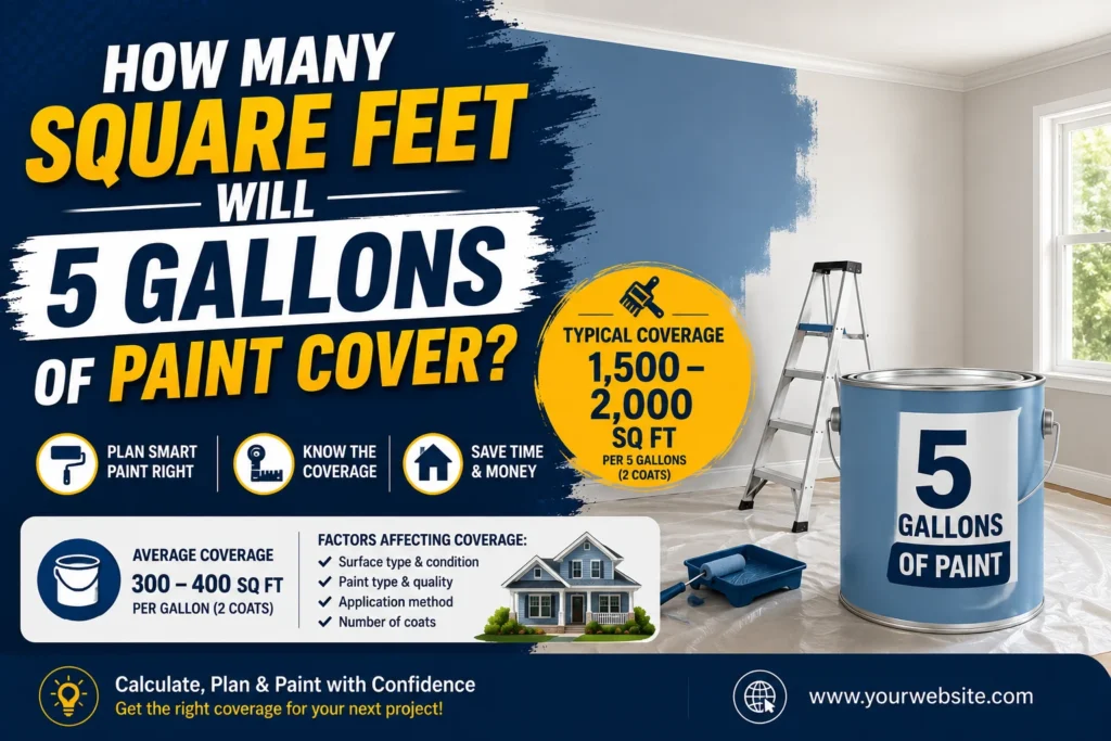 How Many Square Feet Will 5 Gallons of Paint Cover