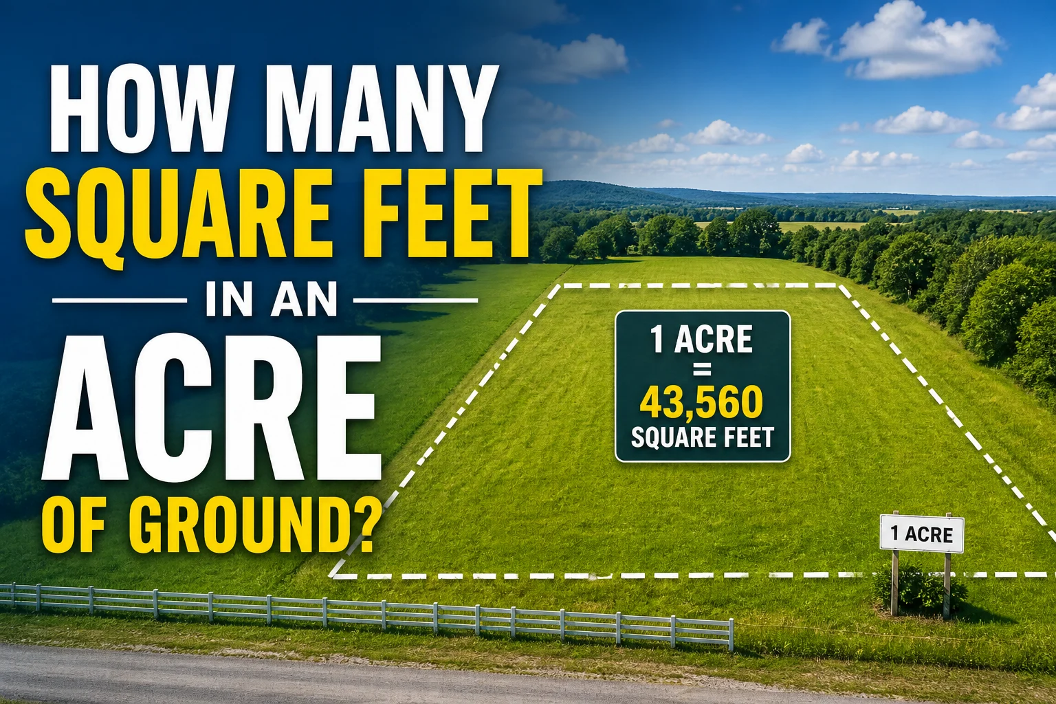 How Many Square Feet in an Acre of Ground