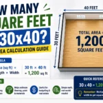 How Many Square Feet Is 30x40