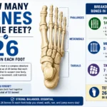 how many bones in feet