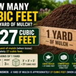 how many cubic feet is a yard of mulch
