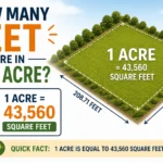 how many feet are in one acre