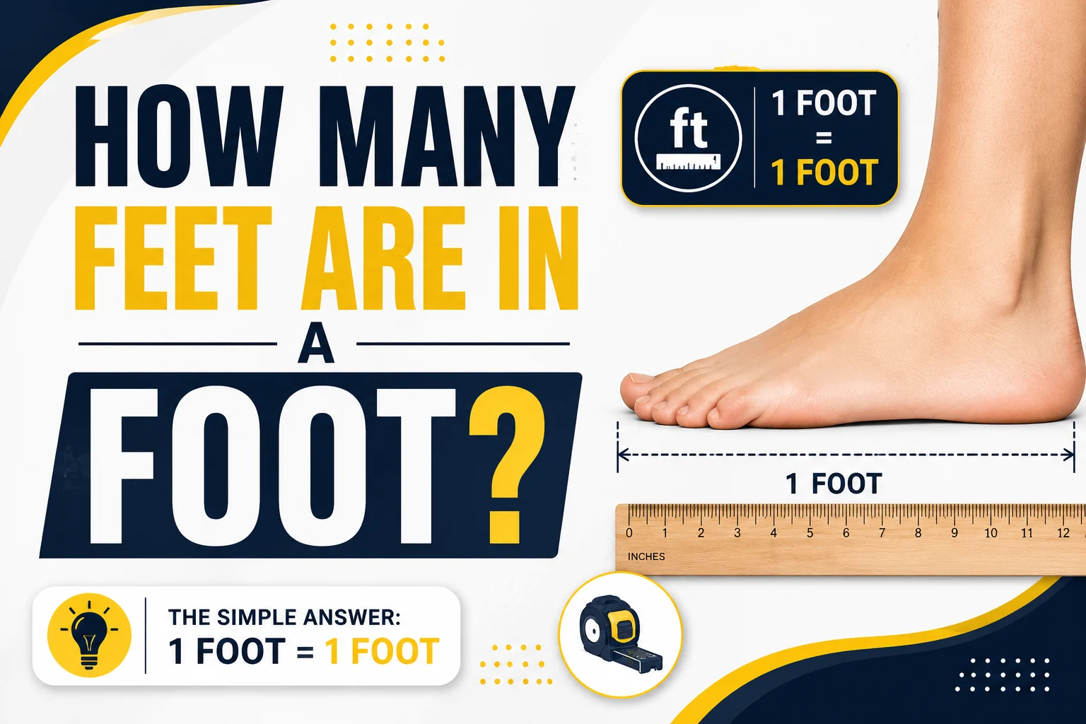 How Many Feet Are in a Foot