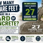 How Many Square Feet Are in a Yard of Concrete
