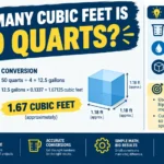 How Many Cubic Feet Is 50 Quarts