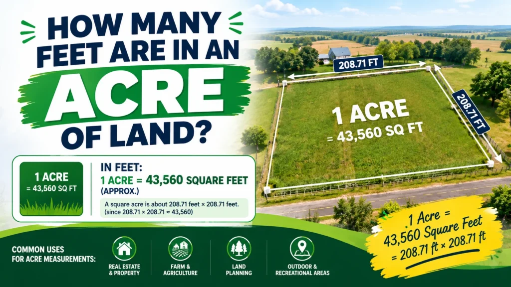 How Many Feet Are in an Acre of Land