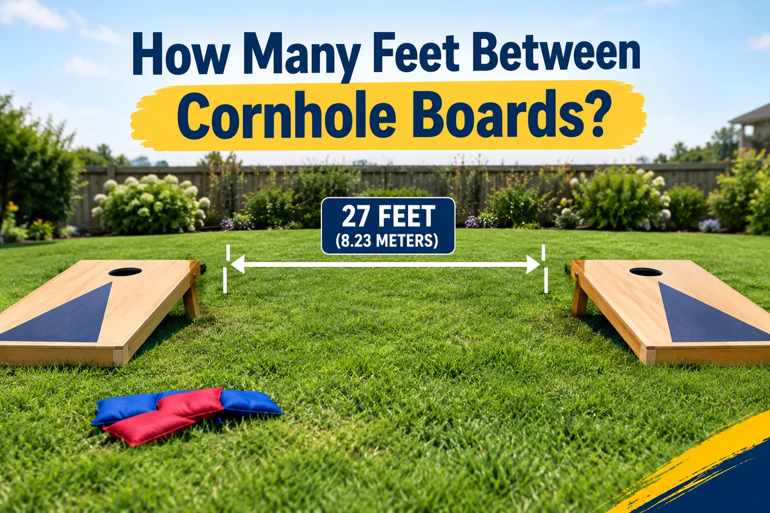 How Many Feet Between Cornhole Boards