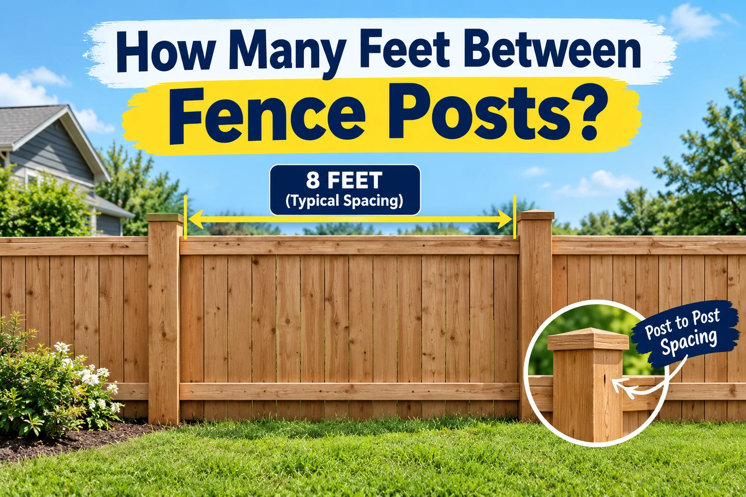 How Many Feet Between Fence Posts