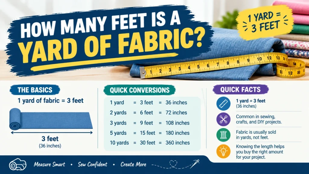 How Many Feet Is a Yard of Fabric