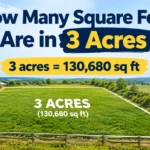 How Many Square Feet Are in 3 Acres