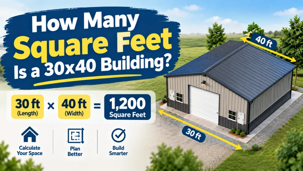 How Many Square Feet Is a 30x40 Building