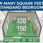 how many square feet is a standard bedroom