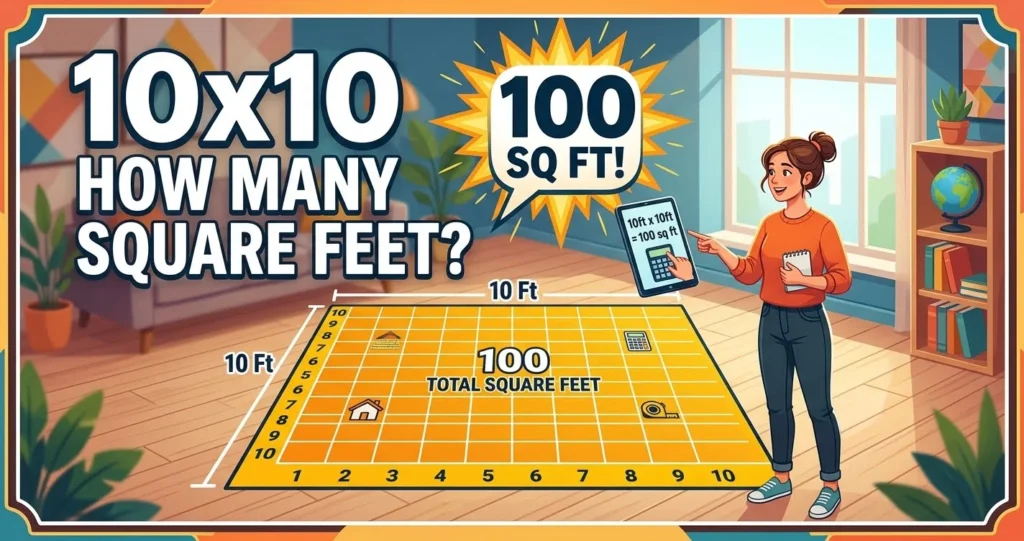 10x10 How Many Square Feet