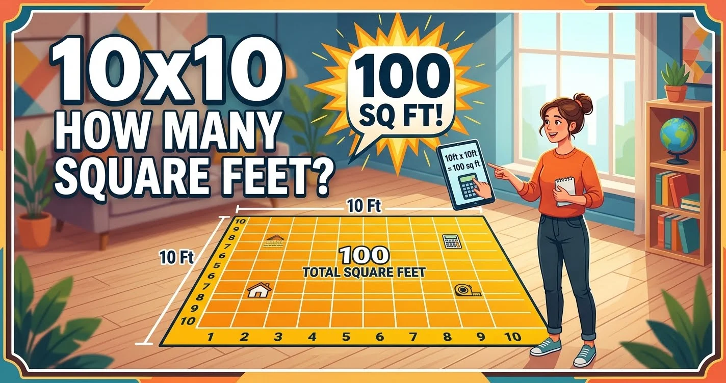 10x10 How Many Square Feet