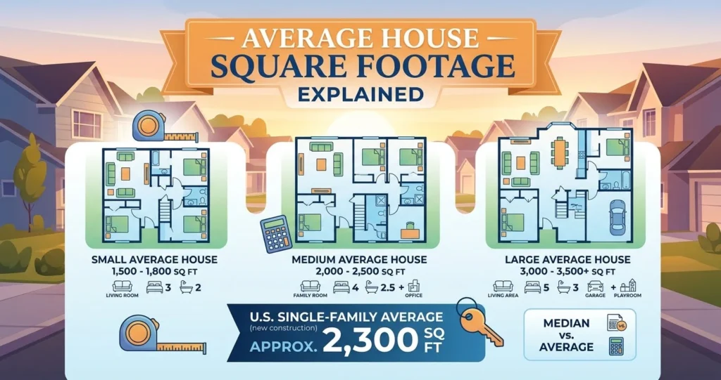 how many square feet is an average house