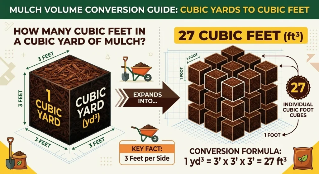 How Many Cubic Feet Are in a Cubic Yard of Mulch