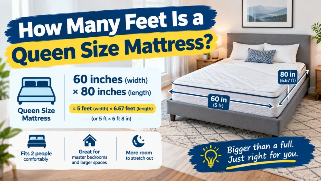 How Many Feet Is a Queen Size Mattress